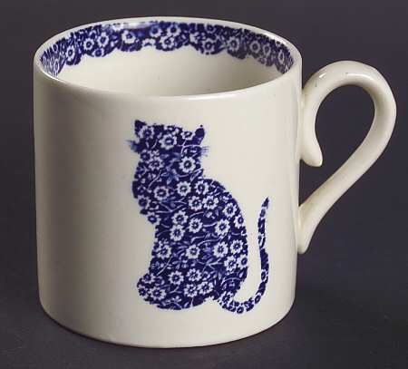 Calico Blue (Burleigh Stamp) Child's Mug