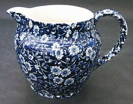 Calico Blue (Burleigh Stamp) Medium Dutch Jug