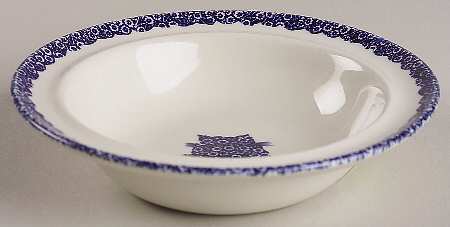 Calico Blue (Burleigh Stamp) Child's Bowl