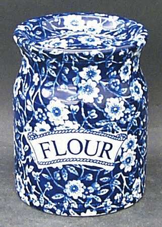 Calico Blue (Burleigh Stamp) Flour Sifter