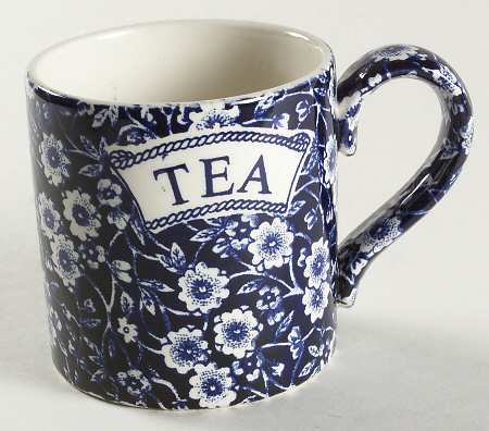 Calico Blue (Burleigh Stamp) Mug