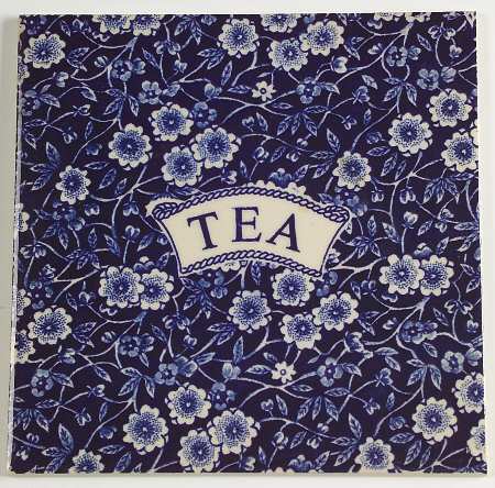 Calico Blue (Burleigh Stamp) Tea Tile