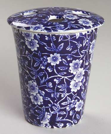 Calico Blue (Burleigh Stamp) 2 Piece Toothbrush Holder