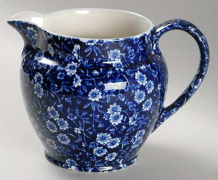 Calico Blue (Burleigh Stamp) Large Dutch Jug