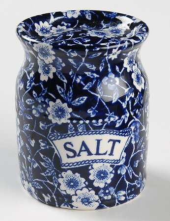 Calico Blue (Burleigh Stamp) Salt Shaker