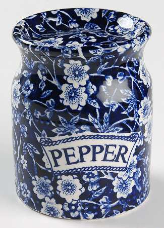 Calico Blue (Burleigh Stamp) Pepper Shaker