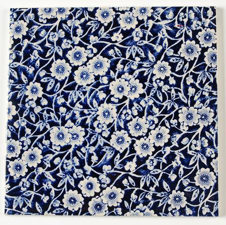 Calico Blue (Burleigh Stamp) Tea Tile