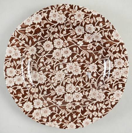 Calico Brown Salad/Dessert Plate