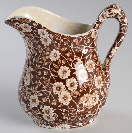Calico Brown Small Pitcher