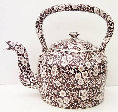 Calico Brown Kettle & Lid
