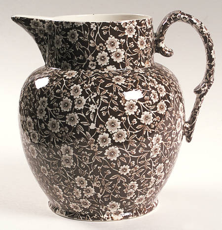 Calico Brown Etruscan Jug