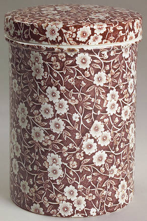 Calico Brown 6" Storage Jar & Lid
