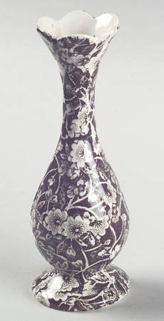 Calico Brown 5" Bud Vase
