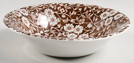 Calico Brown Coupe Cereal Bowl