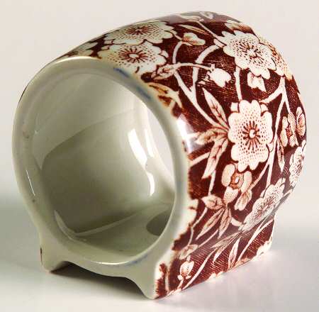 Calico Brown Napkin Ring