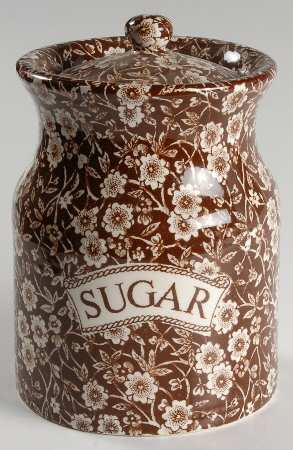 Calico Brown Sugar Canister & Lid