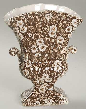 Calico Brown 7" Vase