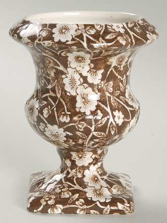 Calico Brown 4" Vase