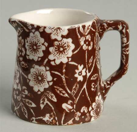Calico Brown Miniature Tankard Jug