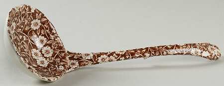 Calico Brown Tureen Ladle