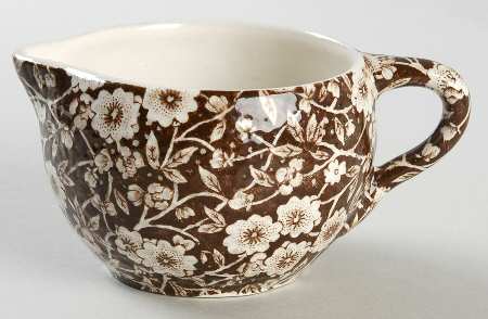 Calico Brown Mini Creamer