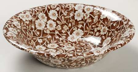 Calico Brown Coupe Cereal Bowl