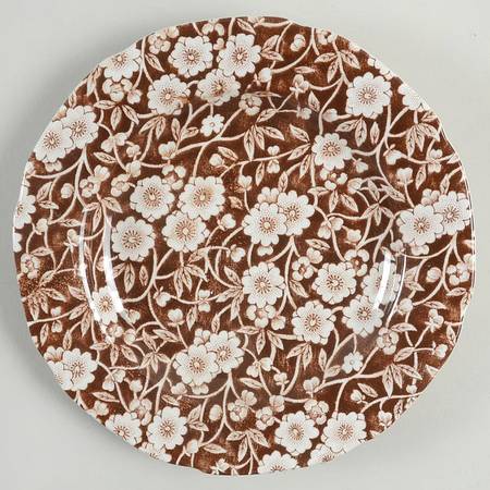 Calico Brown Bread & Butter Plate