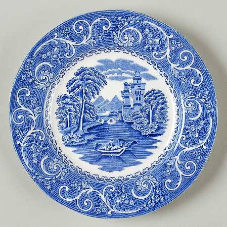 Canterbury Blue Bread & Butter Plate
