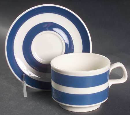 Cordon Bleu Flat Cup & Saucer Set