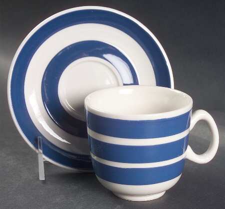 Cordon Bleu Flat Cup & Saucer Set