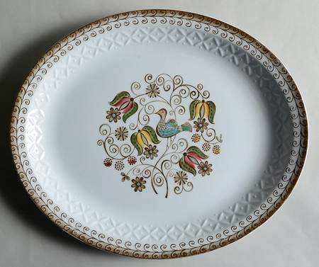 English Partridge 14" Oval Serving Platter