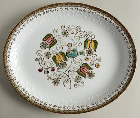 English Partridge 12" Oval Serving Platter