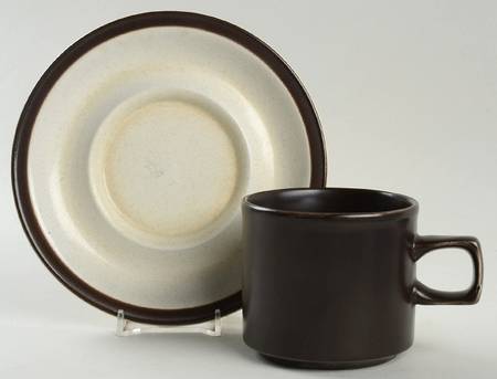 Heather Flat Cup & Saucer Set