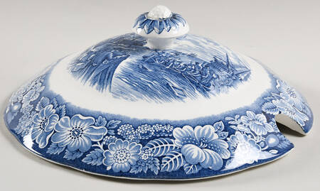 Liberty Blue Lid for Tureen
