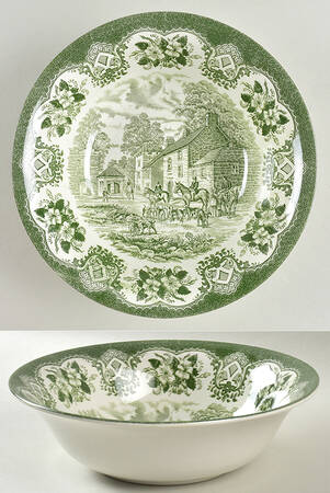 Old Inns Series Green 8" Round Vegetable Bowl