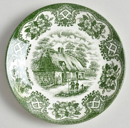Old Inns Series Green Saucer