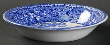 Old Tower Blue Fruit/Dessert (Sauce) Bowl