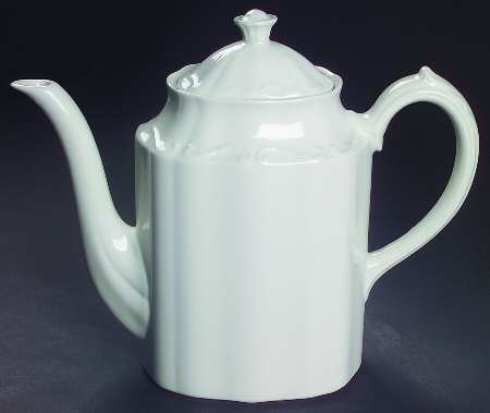 White Mist Coffee Pot & Lid