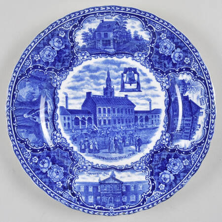Ye Olde Historical Pottery Luncheon Plate