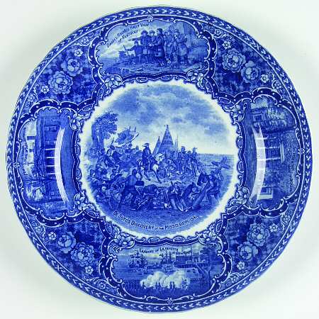 Ye Olde Historical Pottery Luncheon Plate