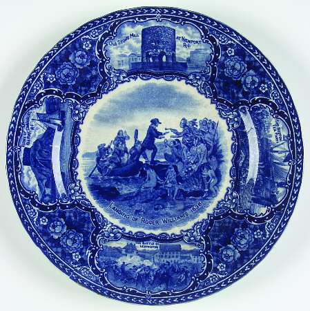 Ye Olde Historical Pottery Luncheon Plate
