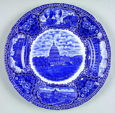Ye Olde Historical Pottery Luncheon Plate
