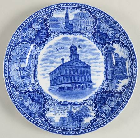 Ye Olde Historical Pottery Luncheon Plate