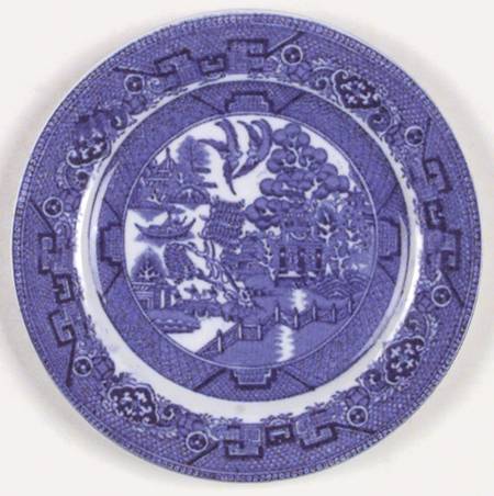 Ye Olde Willow Blue Bread & Butter Plate