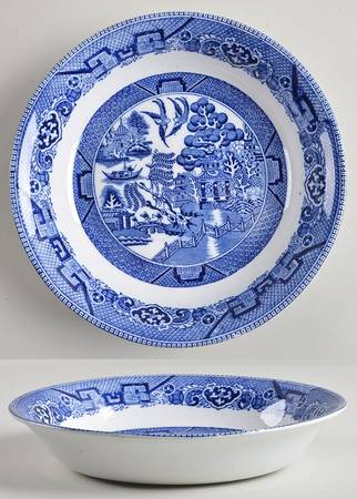 Ye Olde Willow Blue Coupe Soup Bowl