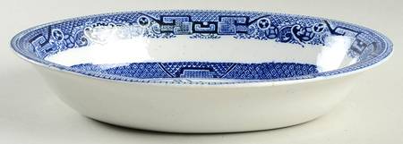 Ye Olde Willow Blue 9" Oval Vegetable Bowl