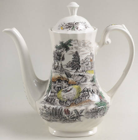 Yorkshire Multicolor Coffee Pot & Lid