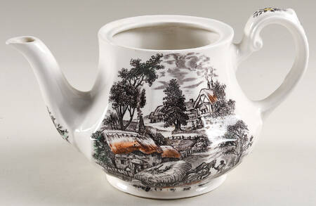 Yorkshire Multicolor Teapot No Lid