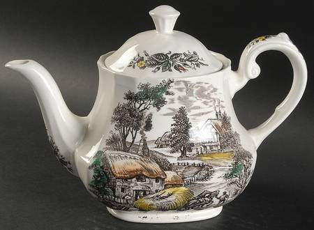Yorkshire Multicolor Teapot & Lid