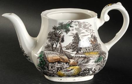Yorkshire Multicolor Teapot No Lid
